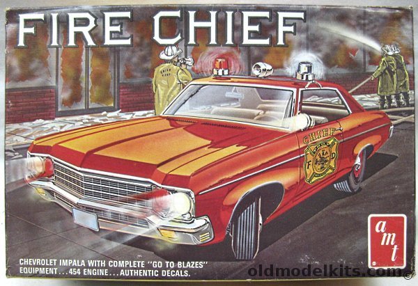 AMT 1/25 Chevrolet Fire Chief Impala 454 - Stock or Fire Chief, T223-225 plastic model kit